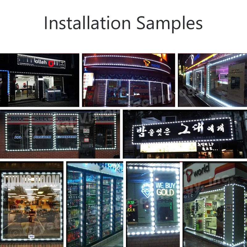Crystal Vision Storefront LED Window Kit – 50ft Green - Image 7