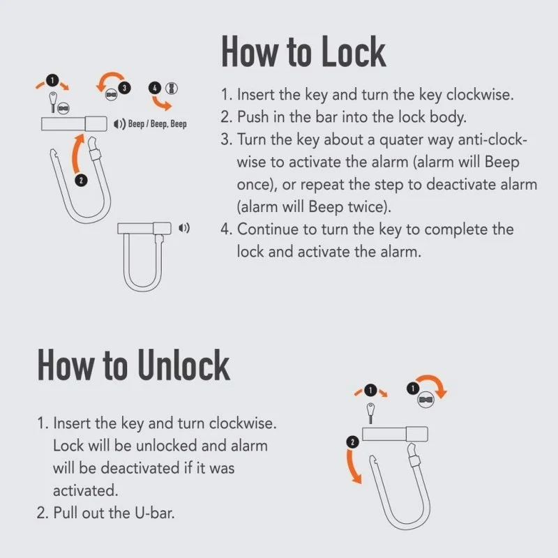Blackstone 14mm Alarm U-Lock & 52" Cable Bundle - Image 7