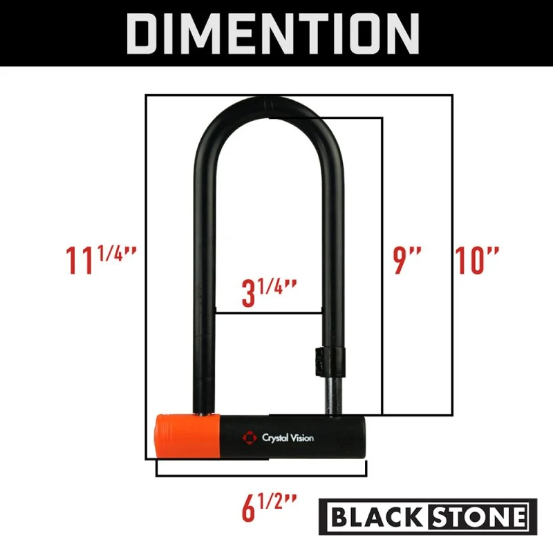 Blackstone 14mm U Bike Lock & 10mm Hexagonal Chain - Image 4