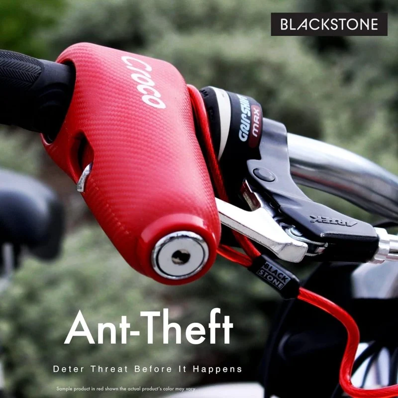 Blackstone Grip Handlebar Lock – 120dB Alarm (Camo White) - Image 7