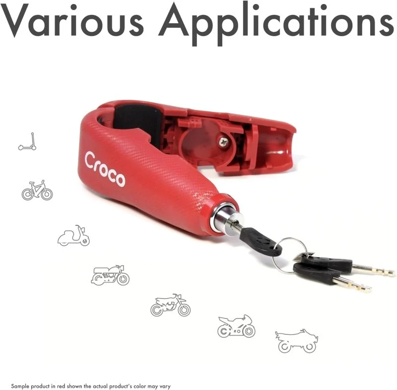 Blackstone Grip Handlebar Lock (Red) - Image 6