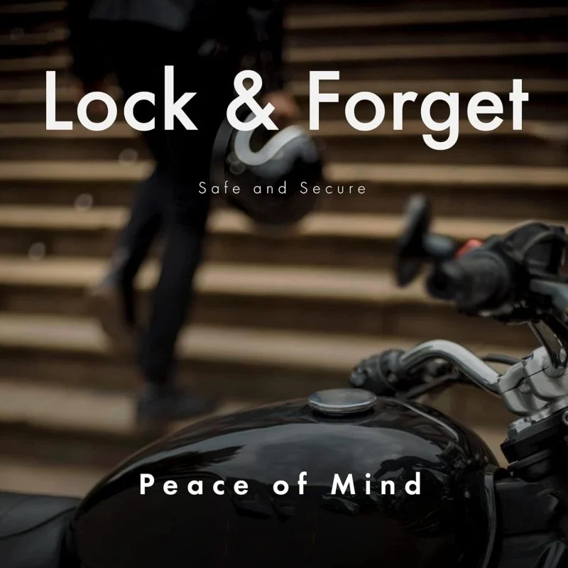 Blackstone Helmet Combo Lock with Blue Reminder Cable - Image 4