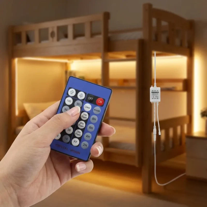 Crystal Vision Bunk Bed Desk LED Light Kit – 12.5ft Warm White - Image 7