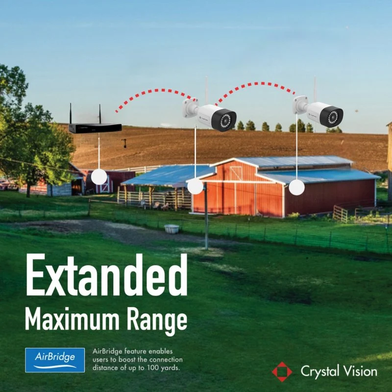 Crystal Vision 10CH WiFi6 NVR Kit - 3 Floodlight, 1 Indoor PT - Image 6