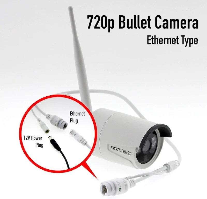 Crystal Vision 720P Wireless Bullet Camera – Ethernet Pair - Image 3