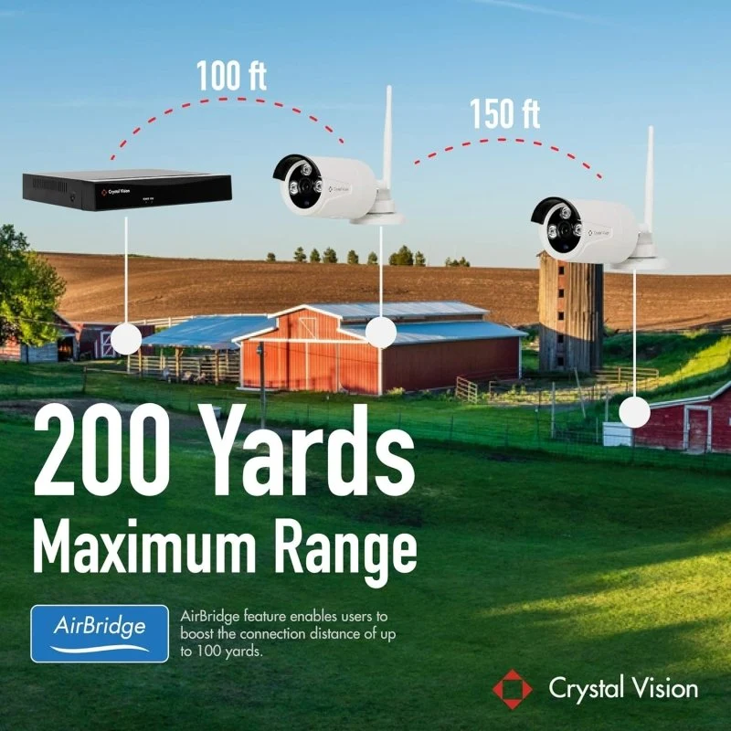 Crystal Vision 10CH WiFi6 NVR Kit - 4 AI Bullet Cams, 1TB - Image 7