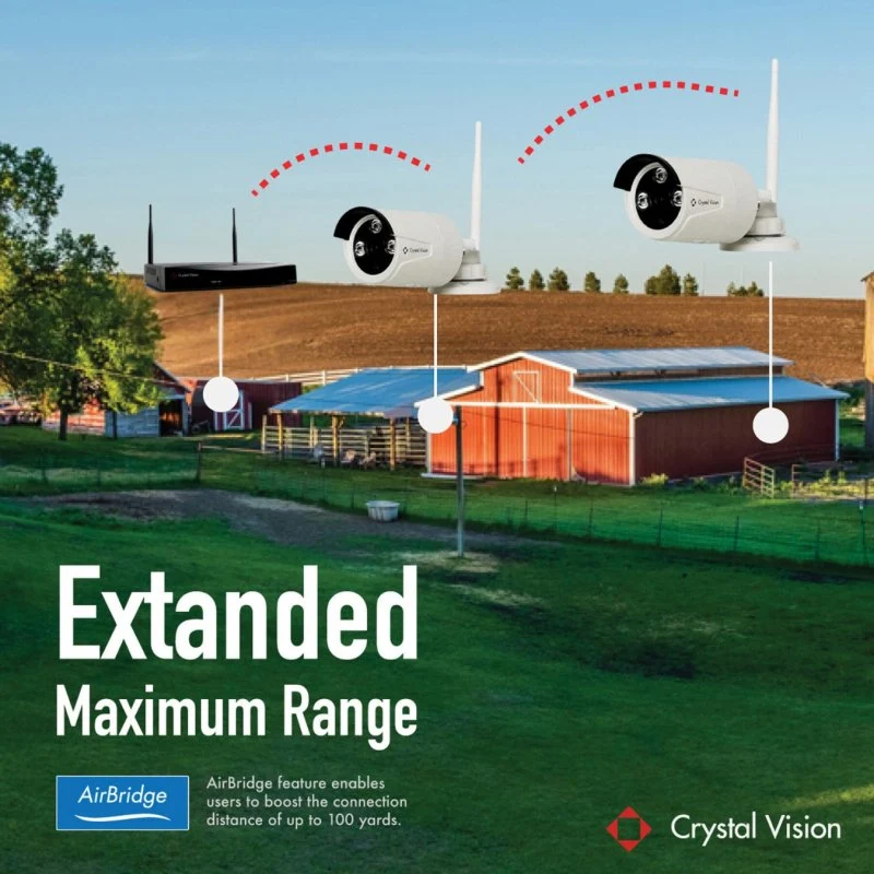 Crystal Vision 10CH WiFi6 NVR Kit - 4 AI Bullet Cams, 1TB - Image 3