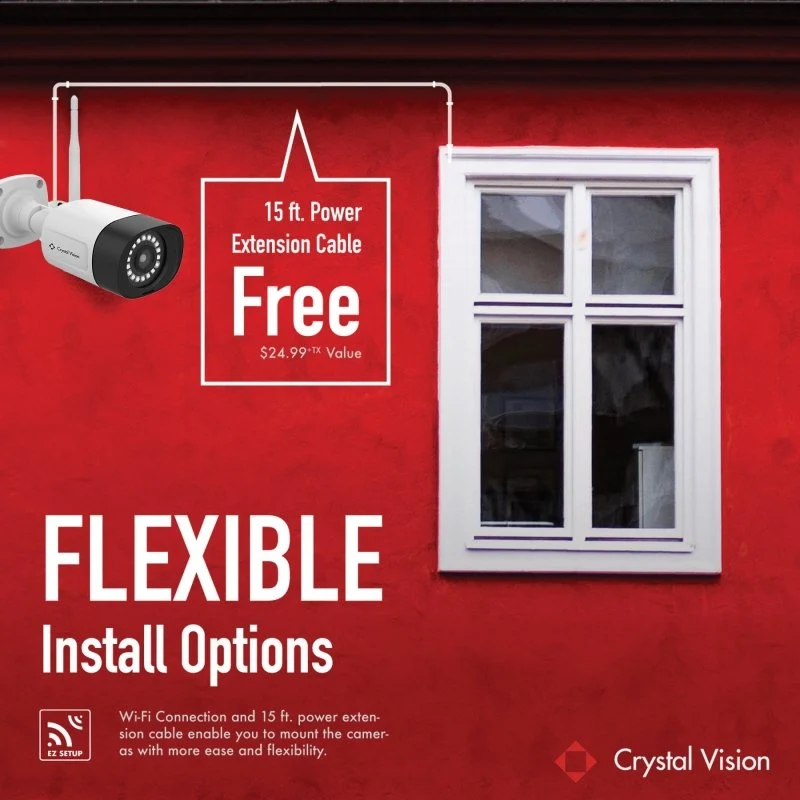 Crystal Vision Floodlight Camera - 3MP, Siren, 2-Way Audio - Image 6