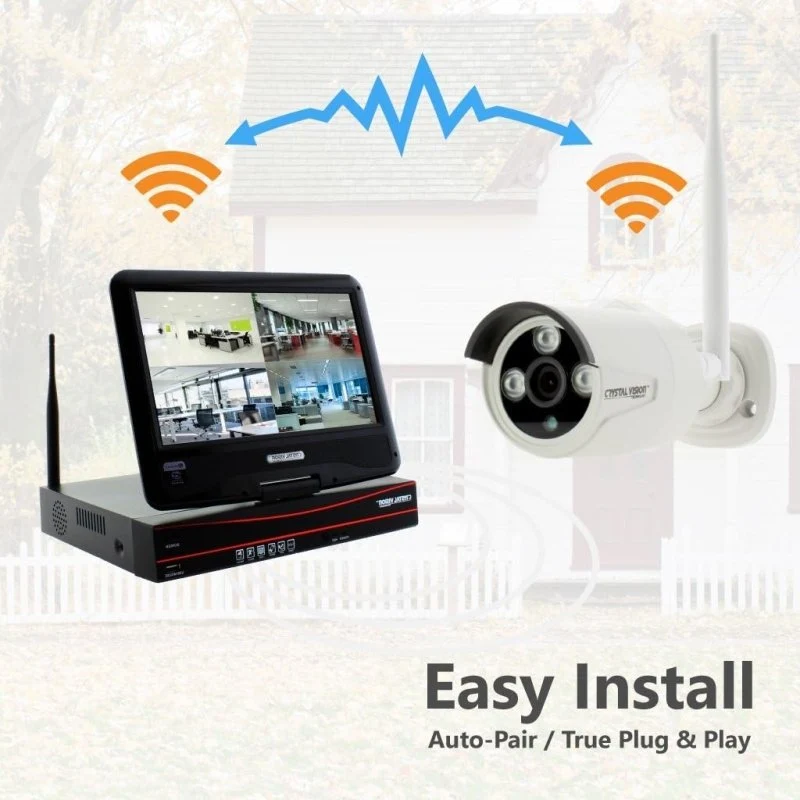 Crystal Vision 8CH Wireless 10.1" NVR Kit – 720P Bullet - Image 3