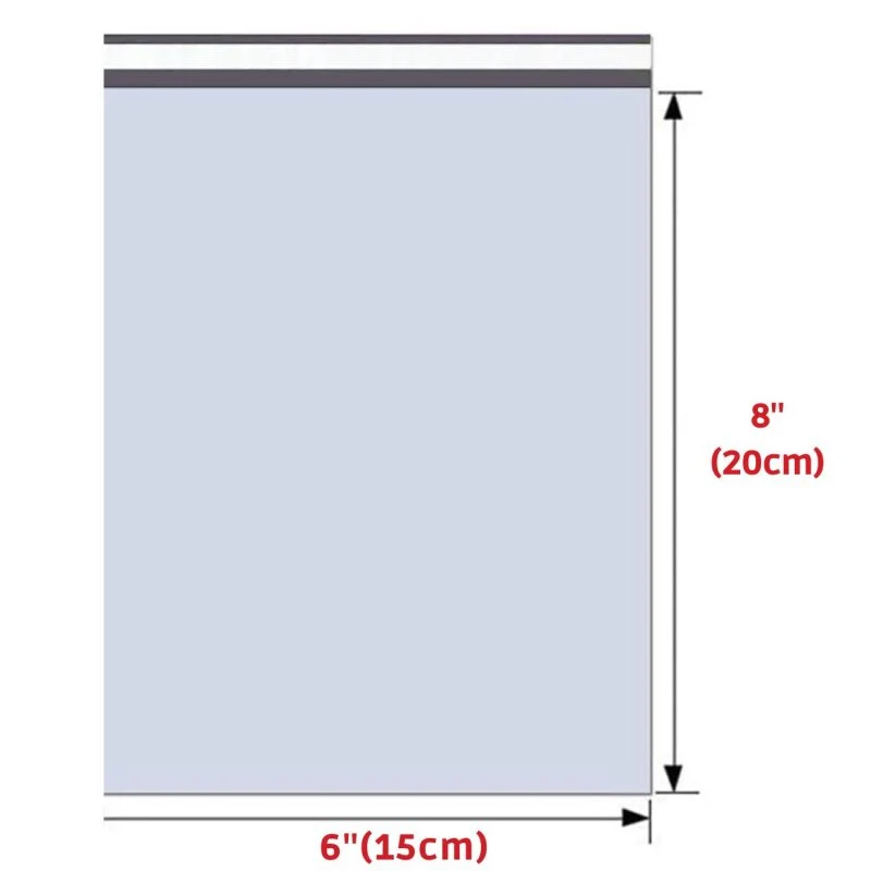 Heavy Duty Self Seal Poly Mailer Flat Bags Waterproof 4 Mil up to 10 Pound 6"(15cm) x 8"(20cm) 200pcs - Image 3