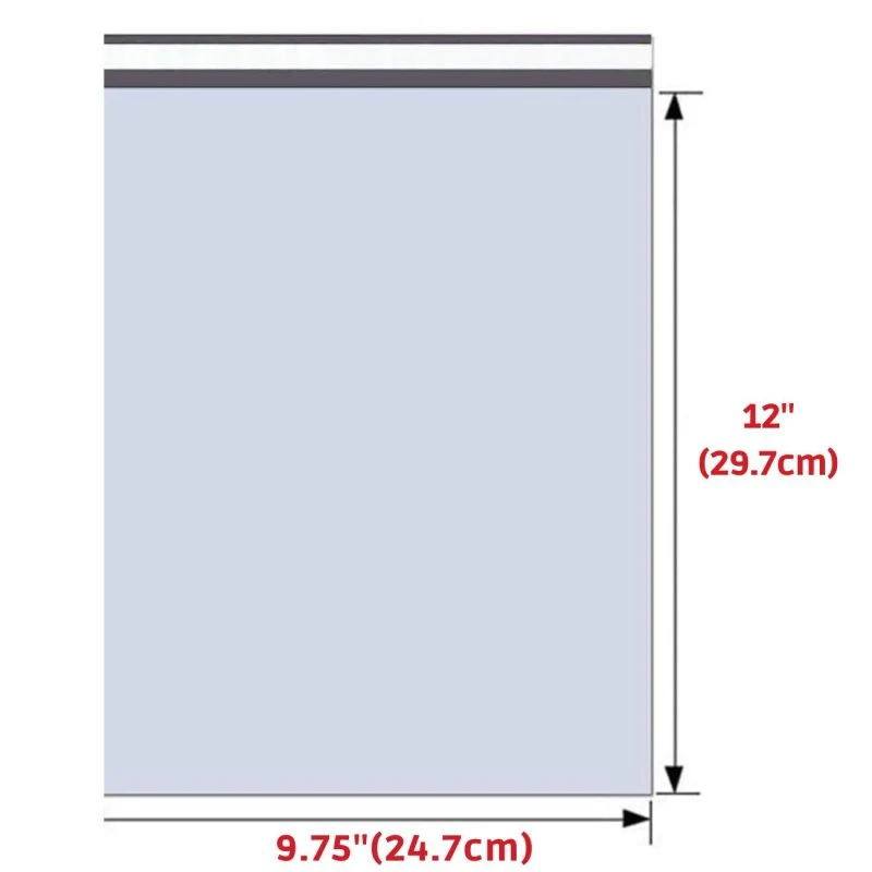 Heavy Duty Self Seal Poly Mailer Flat Bags Waterproof 4 Mil up to 10 Pound 9.75"(24.7cm) x 12"(29.7cm) 200pcs - Image 7