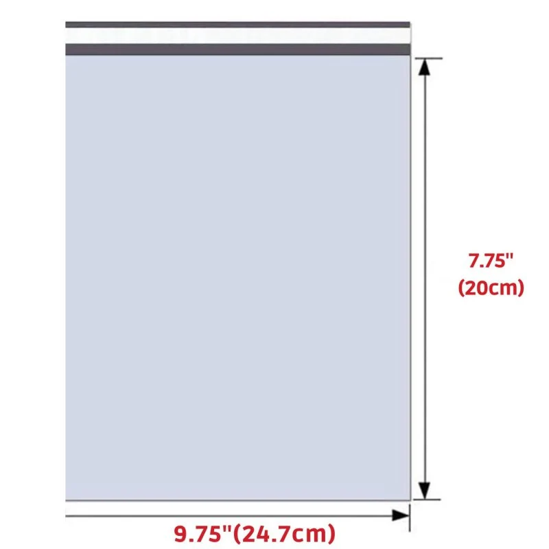 Heavy Duty Self Seal Poly Mailer Flat Bags Waterproof 4 Mil up to 10 Pound 7.75"(20cm) x 9.75"(24.7cm) 200pcs - Image 7