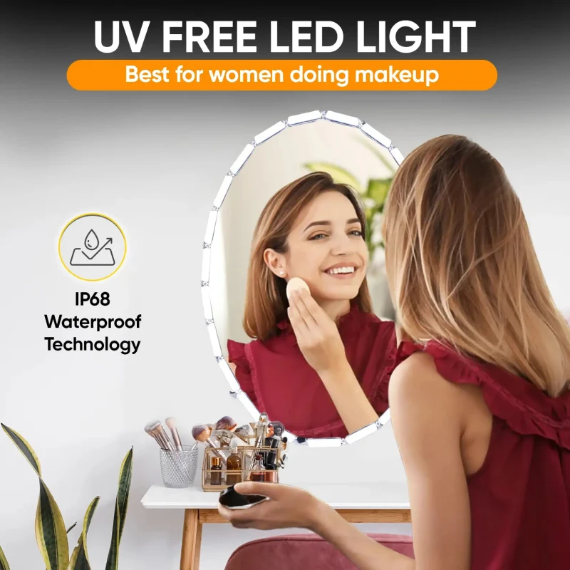 Crystal Vision Hollywood Makeup Mirror Light Kit – 12.5ft - Image 4