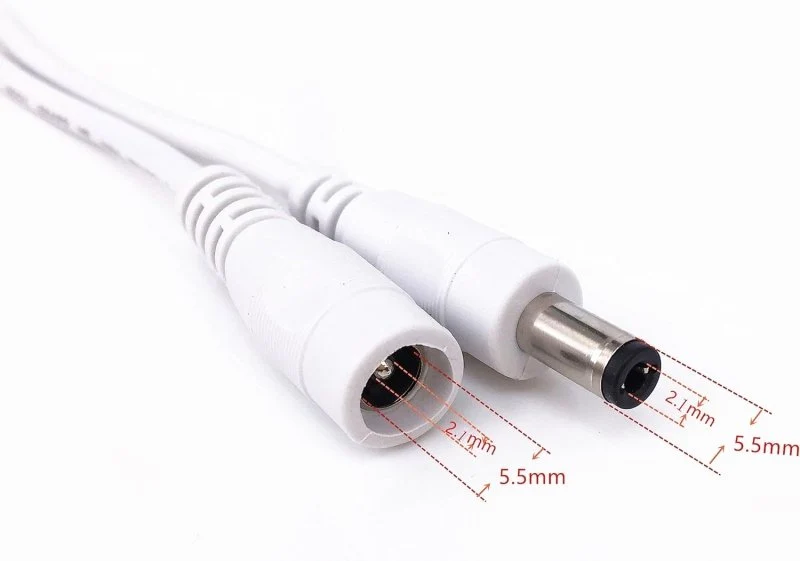 Crystal Vision LED 15ft 5.5x2.1mm DC Extension Cable – 4-Pack - Image 4